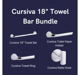 Kohler Cursiva 18" Towel Bar Bundle